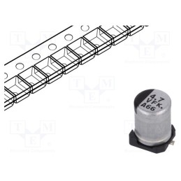 5 pcs x PANASONIC - EEEFK1V4R7R - Capacitor: electrolytic, low ESR, SMD, 4.7uF, 35VDC, Ø4x5.8mm, ±20%