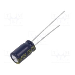 10 pcs x PANASONIC - EEUFC1A221S - Capacitor: electrolytic, low ESR, THT, 220uF, 10VDC, Ø6.3x11.2mm
