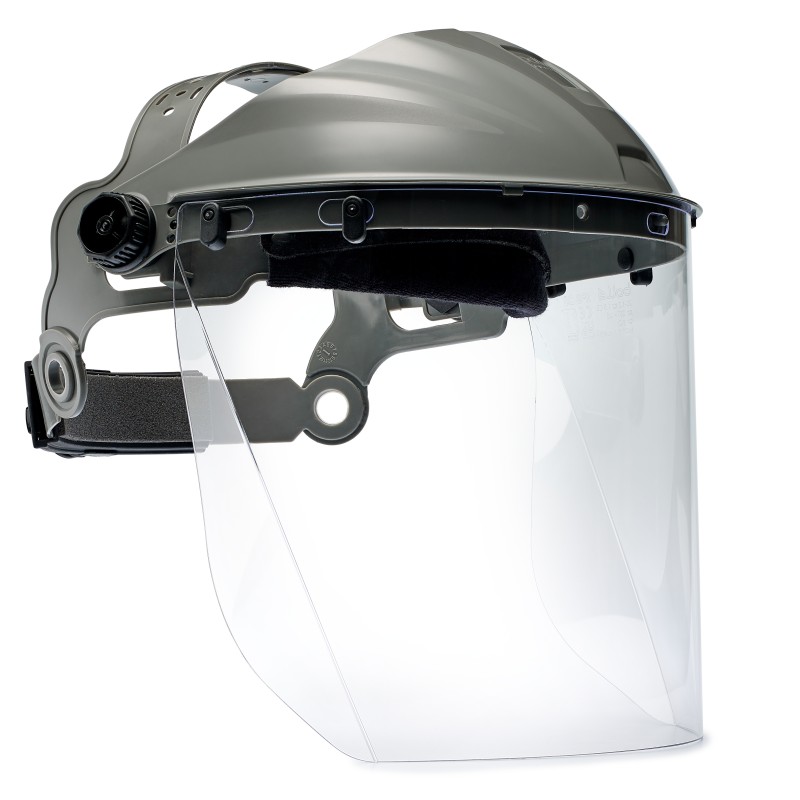 1 pcs - Bolle Clear Flip Up PC Face Shield with Face Guard , Resistant To Heat