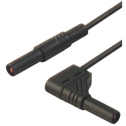 1 pcs - Hirschmann Test & Measurement, 16A, 1000V ac/dc, Black, 500mm Lead Length