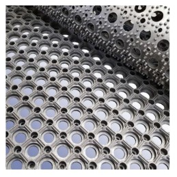 1 pcs - RS PRO Anti-Slip, Entrance Mat, Holes, Indoor Use, Black, 300mm 1m 23mm