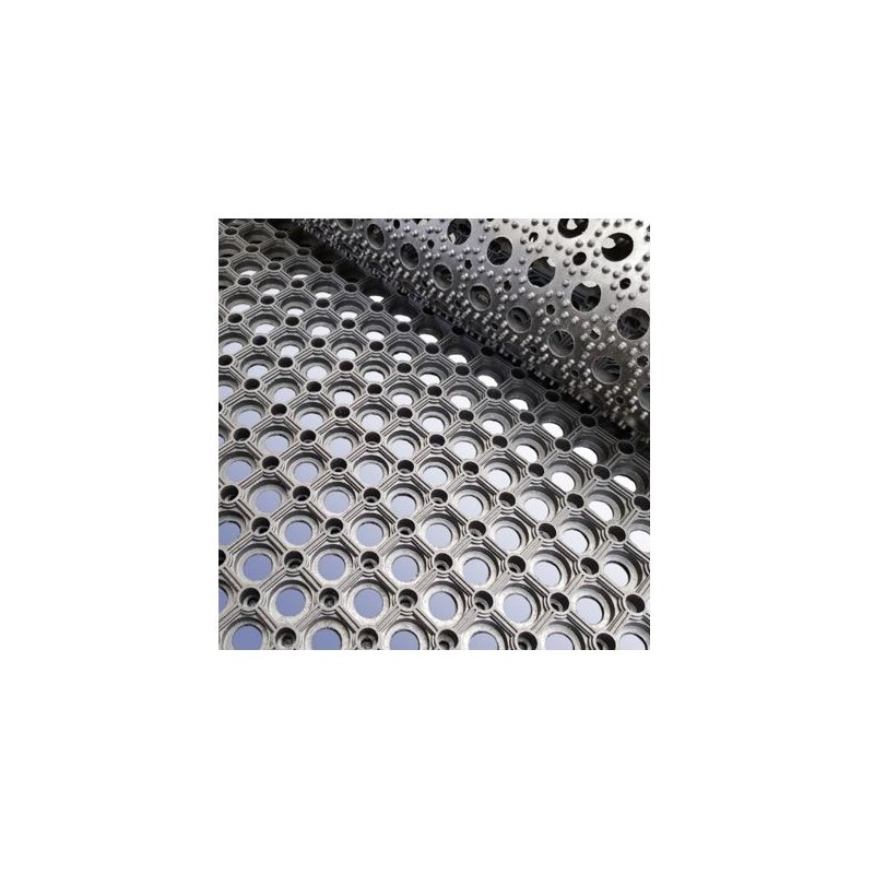 1 pcs - RS PRO Anti-Slip, Entrance Mat, Holes, Indoor Use, Black, 300mm 1m 23mm