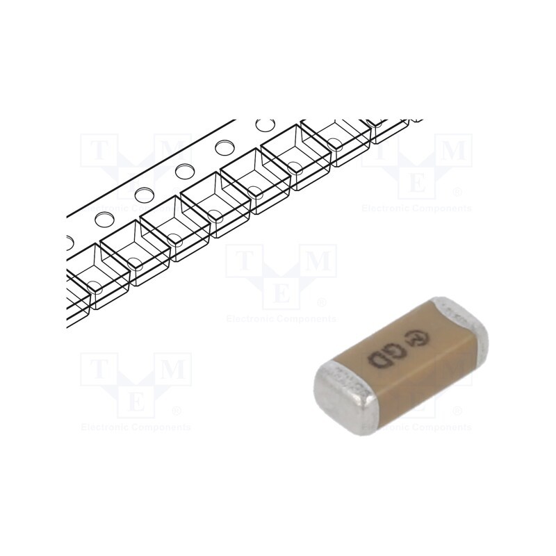 10 pcs x MURATA - GA342QR7GD102KW01L - Capacitor: ceramic, MLCC, 1nF, 250V, X7R, ±10%, SMD, 1808