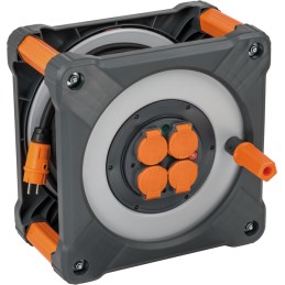 1 pcs - brennenstuhl 25m 4 Socket Type E - French Extension Reel, 230 V, IP44