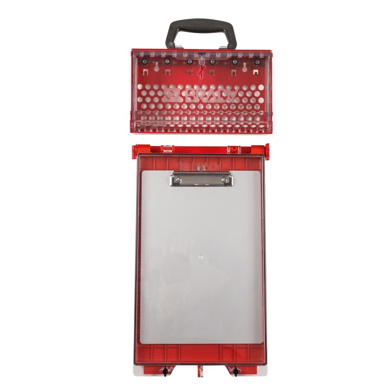 1 pcs - Brady 12-Lock Steel Lockout Kit