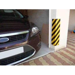 1 pcs - RS PRO Black, Yellow Impact Protector 400mm x 150mm