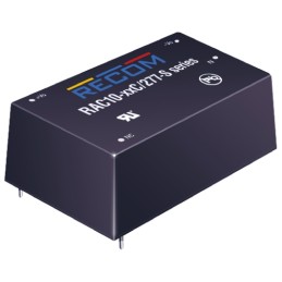 1 pcs - Recom Switching Power Supply, RAC10-12SC/277, 12V dc, 840mA, 10W, 1 Output, 80 - 305V ac Input Voltage