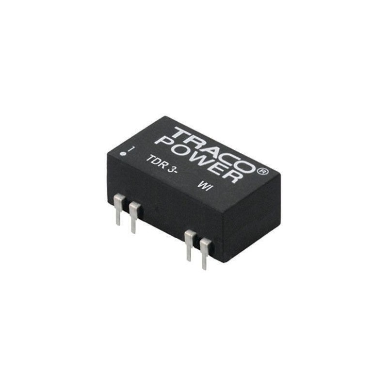 5 pcs - TRACOPOWER TDR 3WI DC-DC Converter, 15V dc/ 200mA Output, 4.5 - 18 V dc Input, 3W, Through Hole, +85°C Max Temp