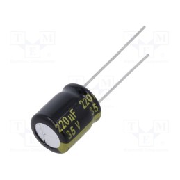 10 pcs x PANASONIC - EEUFM1V221 - Capacitor: electrolytic, low ESR, THT, 220uF, 35VDC, Ø10x12.5mm