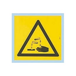 1 pcs - Brady Self-Adhesive Hazardous Substances Hazard Warning Sign (English)