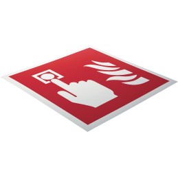 1 pcs - Plastic Fire Safety Sign, With Pictogram Only Text