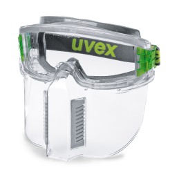 1 pcs - Uvex Clear PC Visor, Resistant To Flying Particles, Liquids