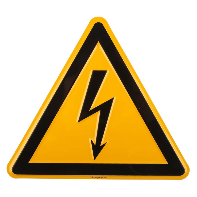1 pcs - Wolk Electrical Hazard Warning Sign