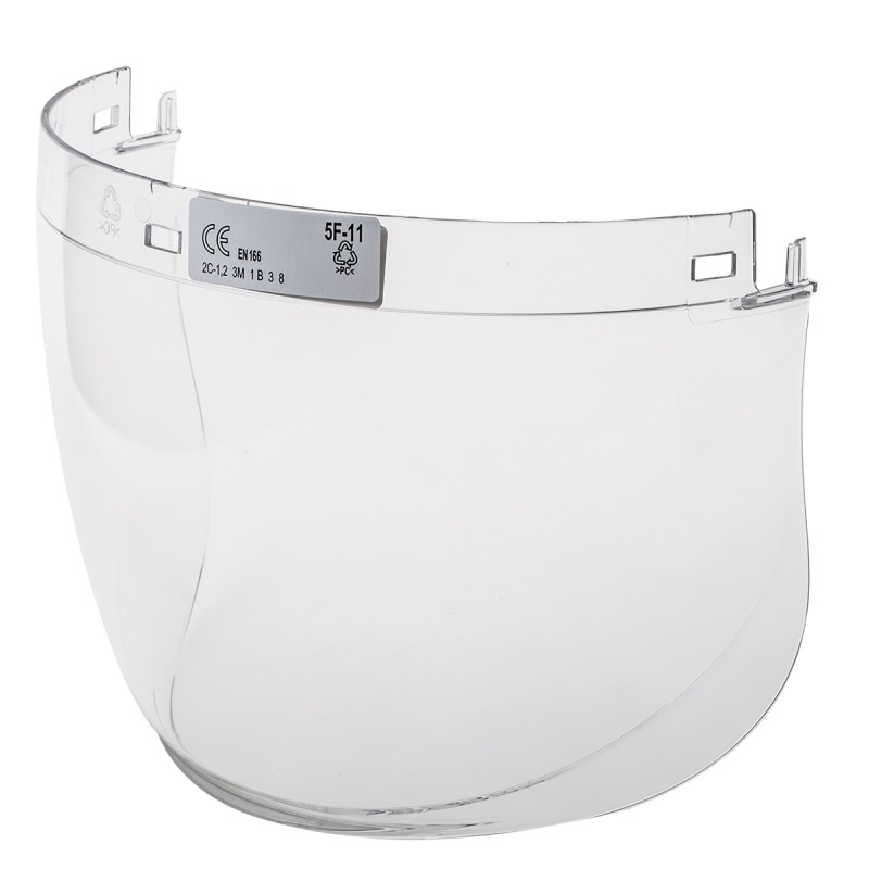 1 pcs - 3M Clear PC Visor with Face Guard , Resistant To Liquids, Molten Metal