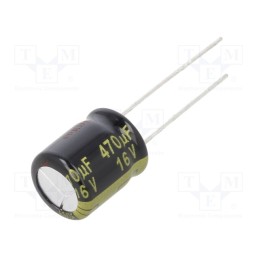 10 pcs x PANASONIC - EEUFM1C471 - Capacitor: electrolytic, low ESR, THT, 470uF, 16VDC, Ø10x12.5mm