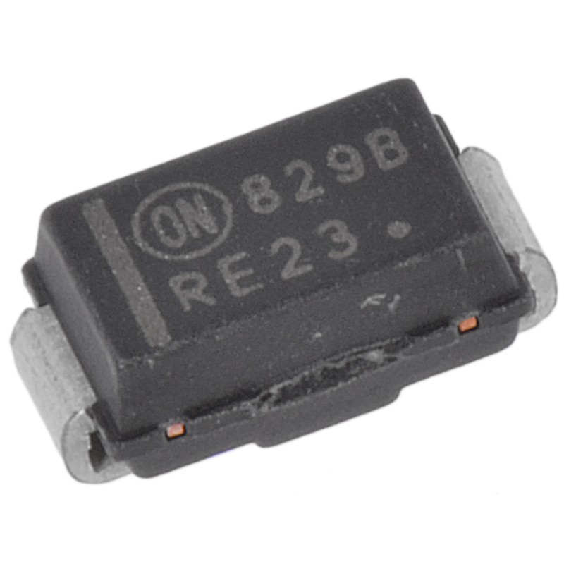 25 pcs - onsemi, 15V Zener Diode 5% 500 mW SMT 2-Pin SMA