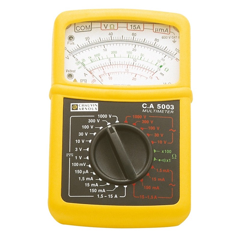 1 pcs - Chauvin Arnoux CA 5003 Handheld Multimeter, 15A ac Max, 15A dc Max, 1000V ac Max