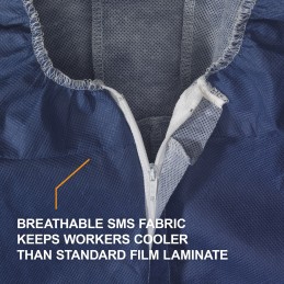 1 pcs - Kimberly Clark Blue Disposable overalls, CE CAT III. EN 1073-2:2002, EN 1149-1:1995, EN 13034:2005 - Limited Splash