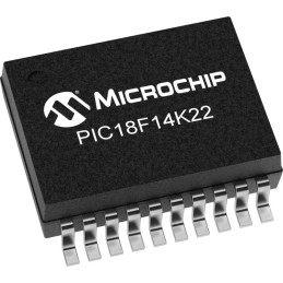 1600 pcs - Microchip PIC18F14K22T-I/SS PIC Microcontroller MCU, PIC18, 20-Pin SSOP