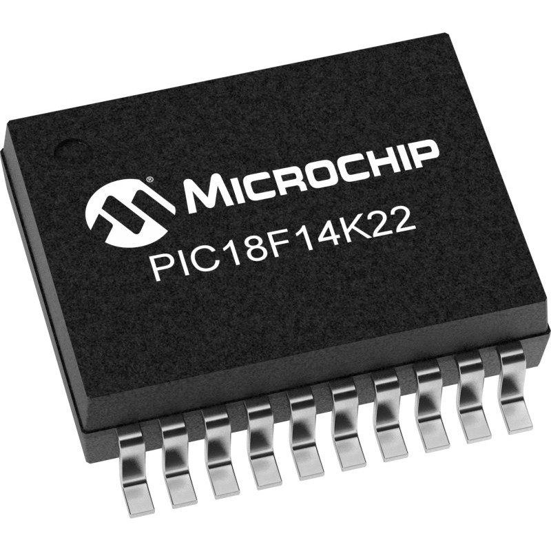 1600 pcs - Microchip PIC18F14K22T-I/SS PIC Microcontroller MCU, PIC18, 20-Pin SSOP
