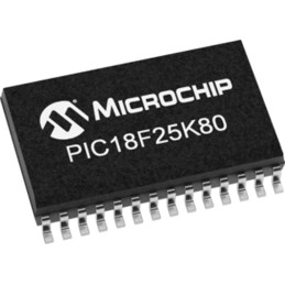 1600 pcs - Microchip PIC18F25K80T-I/MM, 8bit PIC Microcontroller, PIC18F, 64MHz, 32 kB Flash, 28-Pin QFN
