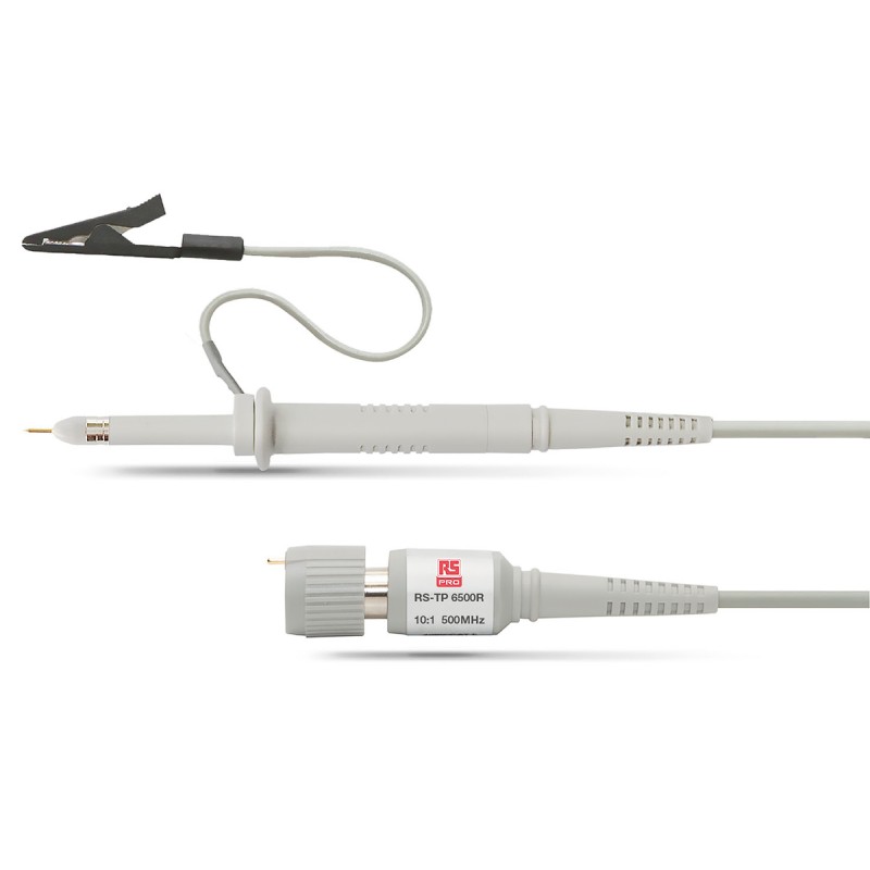 1 pcs - RS PRO Oscilloscope Probe, Passive Type, 500MHz, 10:1, BNC Connector