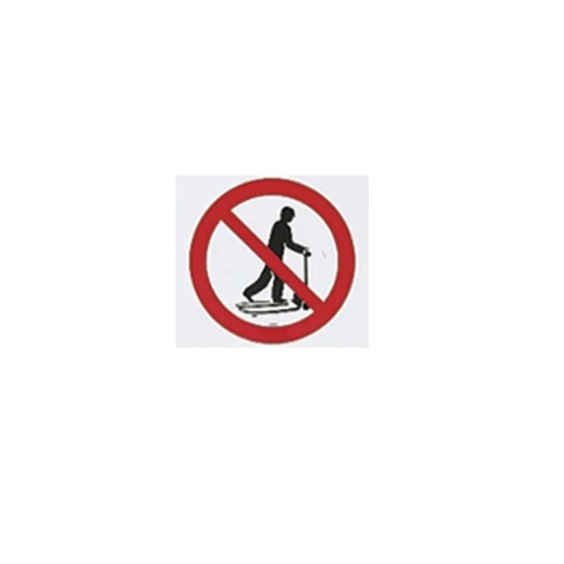 1 pcs - PET No Climbing On The Pallet Truck Prohibition Sign, None
