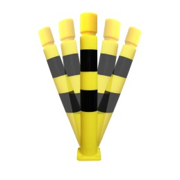 1 pcs - RS PRO Black, Yellow Impact Protector 80mm 150mm