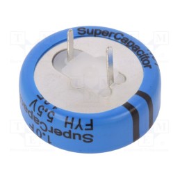 50 pcs x KEMET - FYH0H105ZF - Supercapacitor, THT, 1F, 5.5VDC, -20÷80%, Body dim: Ø28.5x11mm