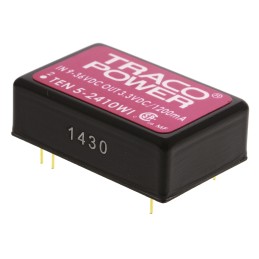 5 pcs - TRACOPOWER TEN 5WI DC-DC Converter, 3.3V dc/ 1.2A Output, 9 - 36 V dc Input, 6W, Through Hole, +85°C Max Temp