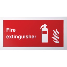 1 pcs - Plastic Fire Safety Sign, Fire extinguisher With English Text
