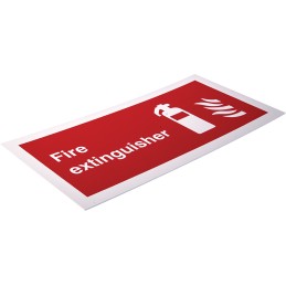 1 pcs - Plastic Fire Safety Sign, Fire extinguisher With English Text