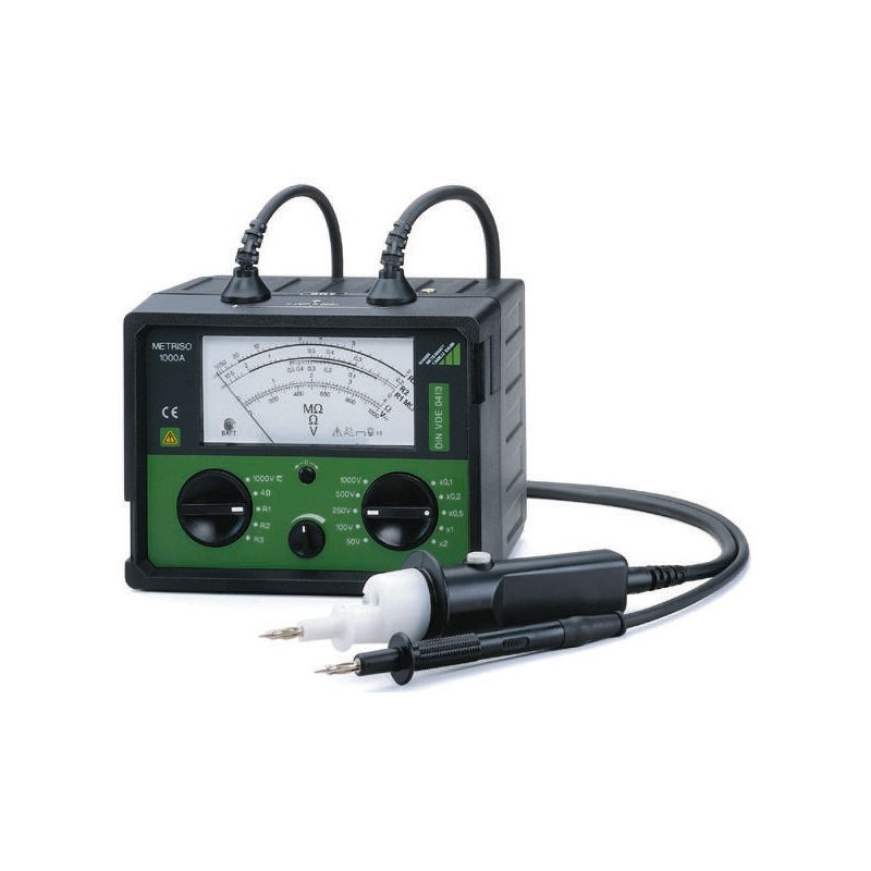 1 pcs - Gossen Metrawatt METRISO 1000A Insulation Tester, 50V Min, 1000V Max, 400MΩ Max, CAT II 1000V