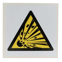 1 pcs - RS PRO Self-Adhesive Hazardous Substances Hazard Warning Sign