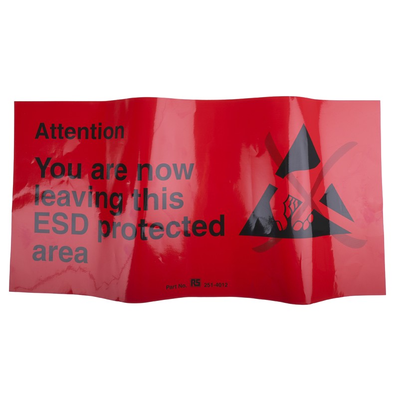 1 pcs - Safety Poster, Vinyl, English, 300 mm, 600mm