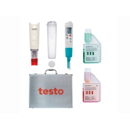 1 pcs - Testo 206-pH2 Starter Set pH Meter, ±0.02pH Accuracy, 0.01pH Resolution, 14pH Max, +60 °C Max