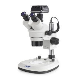 1 pcs - Kern OZL 464C825 Trinocular Microscope, 5.1 MP, 10X Magnification