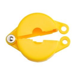 1 pcs - Brady Yellow PP Adjustable Gate Valve Lockout, 6.5mm Shackle, 64mm Attachment