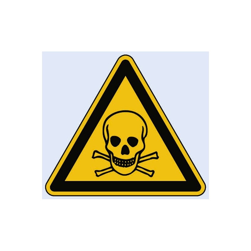 1 pcs - Wolk Hazardous Substances Hazard Warning Sign