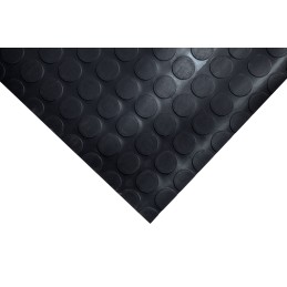 1 pcs - Coba Europe Black Anti-Slip PVC Mat, Solid Finish 10m x 1.2m x 2.5mm