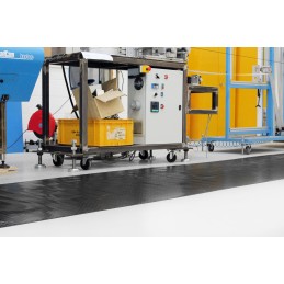 1 pcs - Coba Europe Black Anti-Slip PVC Mat, Solid Finish 10m x 1.2m x 2.5mm