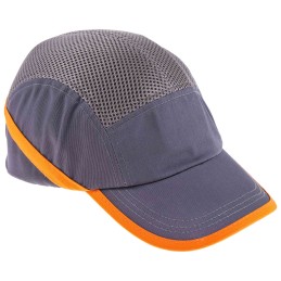 1 pcs - RS PRO Grey Standard Peak Bump Cap, ABS Protective Material