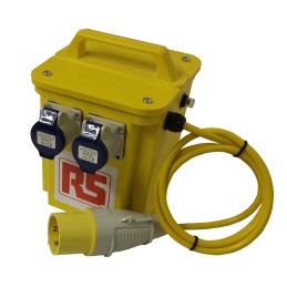 1 pcs - RS PRO 3.3kVA Site Transformer, 110V Primary, 230V Secondary, 2 x 16A O/P
