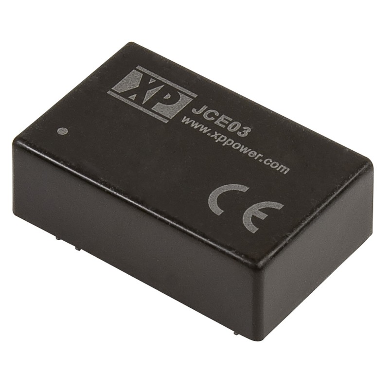 1 pcs - XP Power JCE03 DC-DC Converter, 3.3V dc/ 900mA Output, 9 - 18 V dc Input, 3W, Through Hole, +100°C Max Temp