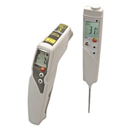 1 pcs - Testo 831 + 106 Kit Infrared Thermometer, -30°C Min, ±1.5 °C Accuracy, °C Measurements
