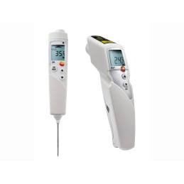 1 pcs - Testo 831 + 106 Kit Infrared Thermometer, -30°C Min, ±1.5 °C Accuracy, °C Measurements