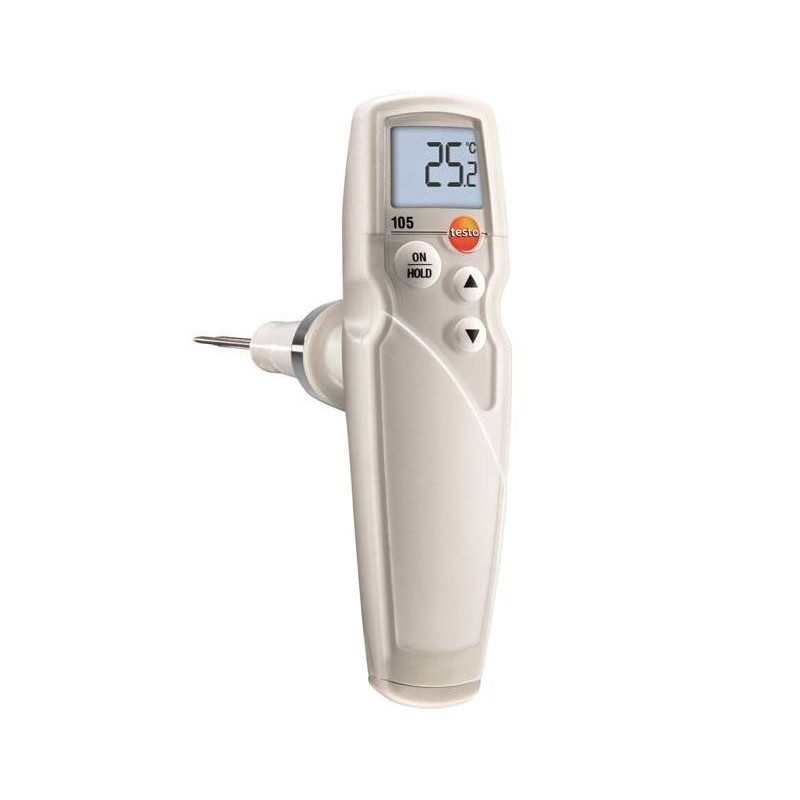 1 pcs - Testo 105 Wireless Digital Thermometer for Food Industry Use, Immersion, Penetration Probe, 1 Input(s), +275°C Max, ±1