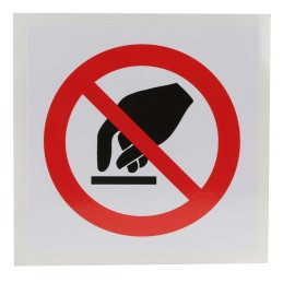 1 pcs - Vinyl Do Not Touch Prohibition Sign, None