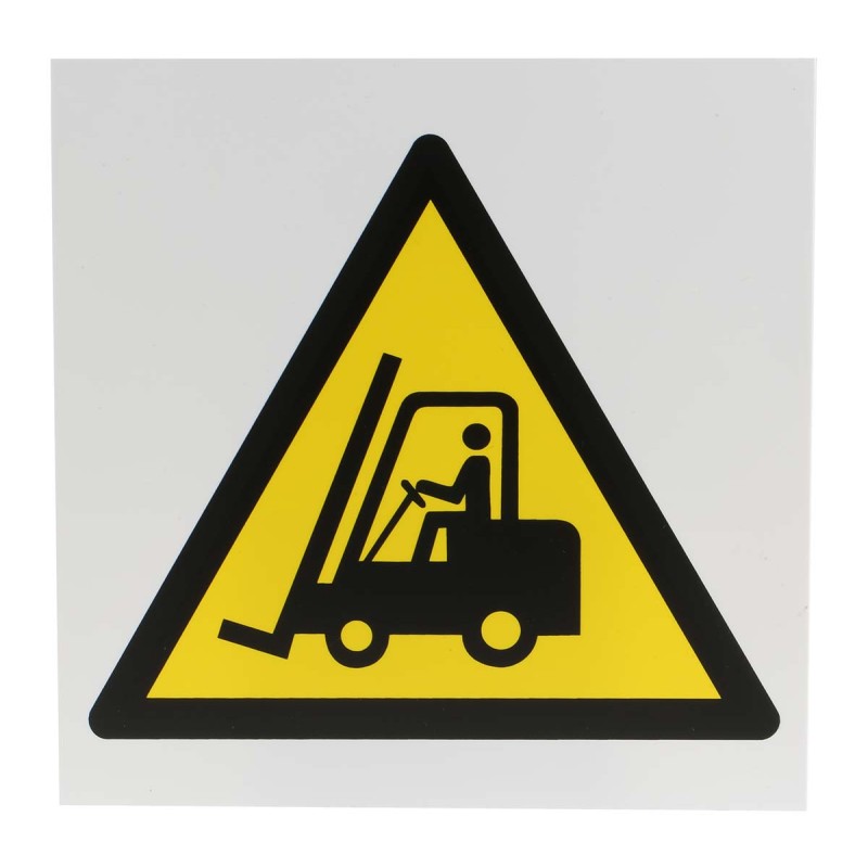 1 pcs - RS PRO Fork Lift Hazard Hazard Warning Sign