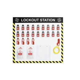 1 pcs - Spectrum Industrial 17 Padlock Lockout Station